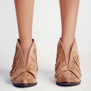 New Free People Fringe Ankle Bootie sz 8